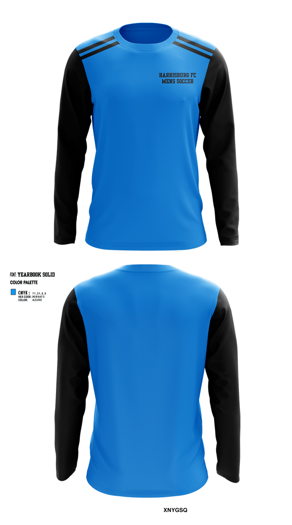Long Sleeve Performance Shirt, Harrisburg fc, Men's Soccer, Teamtime, Team time, sublimation, custom sports apparel, team uniforms, spirit wear, spiritwear, sports uniforms, custom shirts, team store, custom team store, fundraiser sports, apparel fundraiser