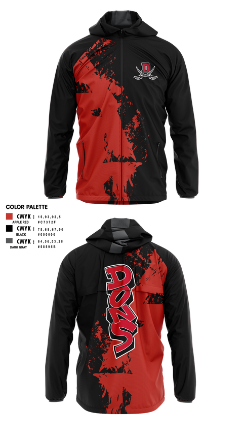 Windbreaker, Verdugo hills dons, , Teamtime, Team time, sublimation, custom sports apparel, team uniforms, spirit wear, spiritwear, sports uniforms, custom shirts, team store, custom team store, fundraiser sports, apparel fundraiser
