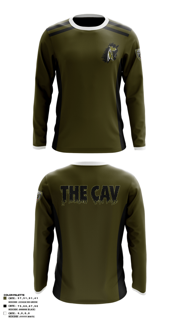 Long Sleeve Performance Shirt, Eastern Panhandle Cavalry, Football, Teamtime, Team time, sublimation, custom sports apparel, team uniforms, spirit wear, spiritwear, sports uniforms, custom shirts, team store, custom team store, fundraiser sports, apparel fundraiser