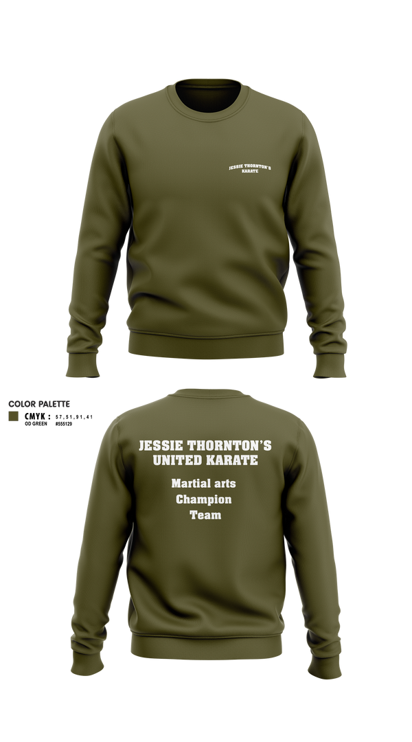 Crew Neck Sweatshirt, JESSIE THORNTON’S KARATE, , Teamtime, Team time, sublimation, custom sports apparel, team uniforms, spirit wear, spiritwear, sports uniforms, custom shirts, team store, custom team store, fundraiser sports, apparel fundraiser