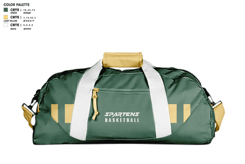 Duffle Bag, Spartens, Men's Basketball, Teamtime, Team time, sublimation, custom sports apparel, team uniforms, spirit wear, spiritwear, sports uniforms, custom shirts, team store, custom team store, fundraiser sports, apparel fundraiser