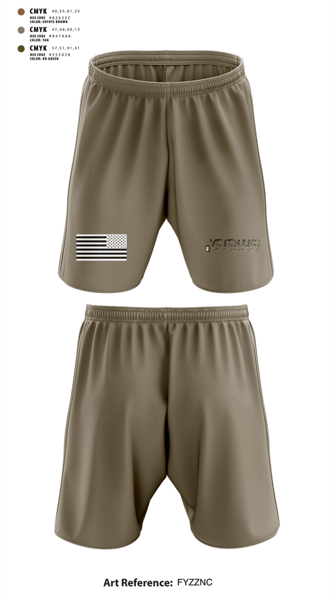 Athletic Shorts With Pockets, Veterans and Friends, Inc., , Teamtime, Team time, sublimation, custom sports apparel, team uniforms, spirit wear, spiritwear, sports uniforms, custom shirts, team store, custom team store, fundraiser sports, apparel fundraiser
