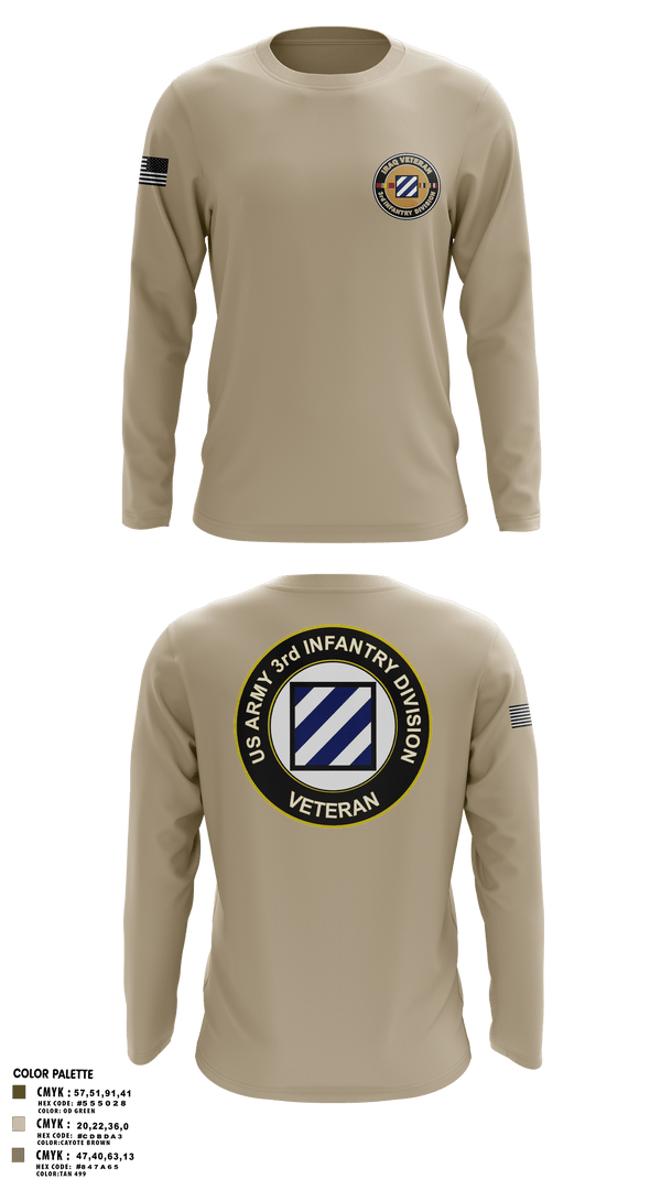 Long Sleeve Performance Shirt, 1st Armored Brigade Combat Team, Army, Teamtime, Team time, sublimation, custom sports apparel, team uniforms, spirit wear, spiritwear, sports uniforms, custom shirts, team store, custom team store, fundraiser sports, apparel fundraiser