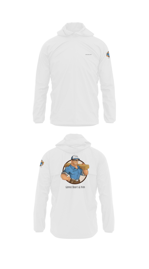 Windbreaker, Gómez Door’s & Trim, , Teamtime, Team time, sublimation, custom sports apparel, team uniforms, spirit wear, spiritwear, sports uniforms, custom shirts, team store, custom team store, fundraiser sports, apparel fundraiser