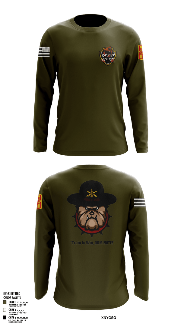 Long Sleeve Performance Shirt, 13TH Missile Defense BatteryB/3-6 ADA BNBravo Bulldawgs, Army, Teamtime, Team time, sublimation, custom sports apparel, team uniforms, spirit wear, spiritwear, sports uniforms, custom shirts, team store, custom team store, fundraiser sports, apparel fundraiser