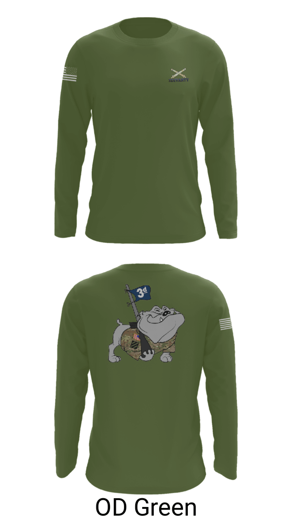 Long Sleeve Performance Shirt, 3ID divarty, Army, Teamtime, Team time, sublimation, custom sports apparel, team uniforms, spirit wear, spiritwear, sports uniforms, custom shirts, team store, custom team store, fundraiser sports, apparel fundraiser