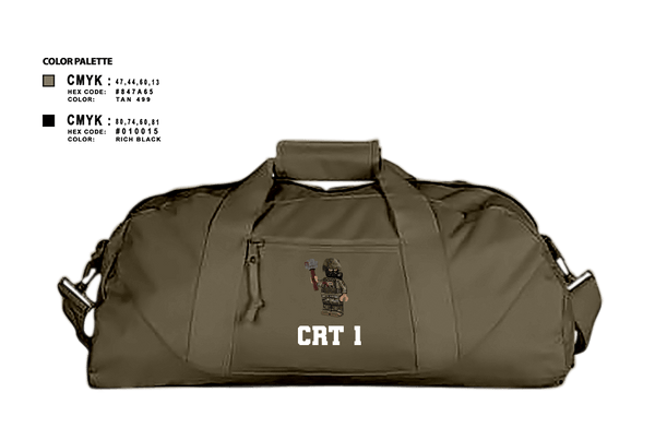 Duffle Bag, CRT 1, Army, Teamtime, Team time, sublimation, custom sports apparel, team uniforms, spirit wear, spiritwear, sports uniforms, custom shirts, team store, custom team store, fundraiser sports, apparel fundraiser
