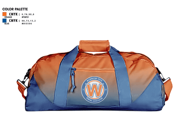 Duffle Bag, Wilmington Youth Rowing Association, Spirit Store, Teamtime, Team time, sublimation, custom sports apparel, team uniforms, spirit wear, spiritwear, sports uniforms, custom shirts, team store, custom team store, fundraiser sports, apparel fundraiser