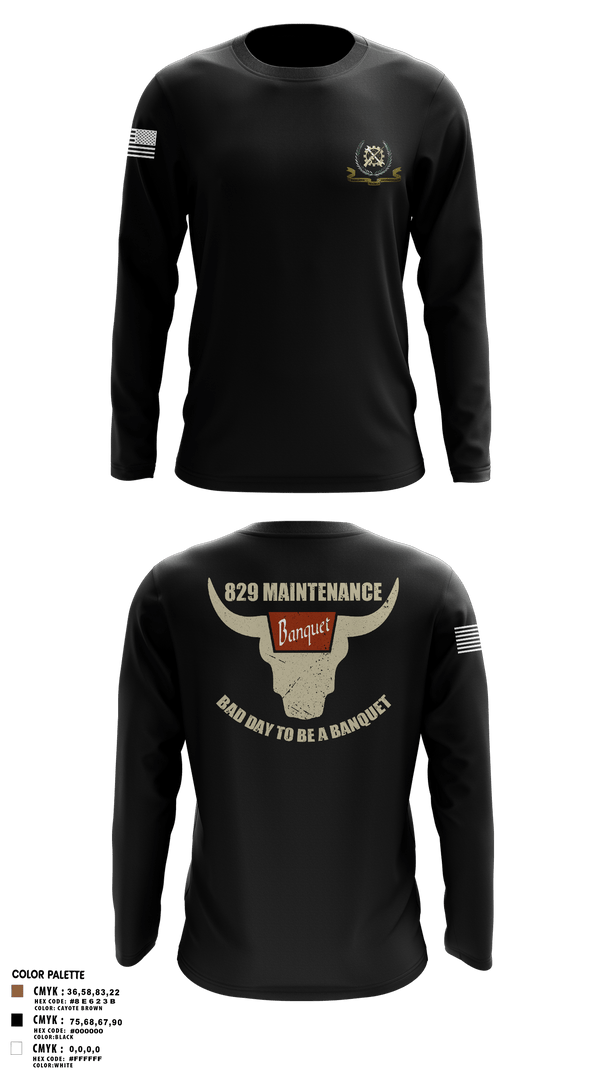 Long Sleeve Performance Shirt, 829 maintenance, National Guard, Teamtime, Team time, sublimation, custom sports apparel, team uniforms, spirit wear, spiritwear, sports uniforms, custom shirts, team store, custom team store, fundraiser sports, apparel fundraiser