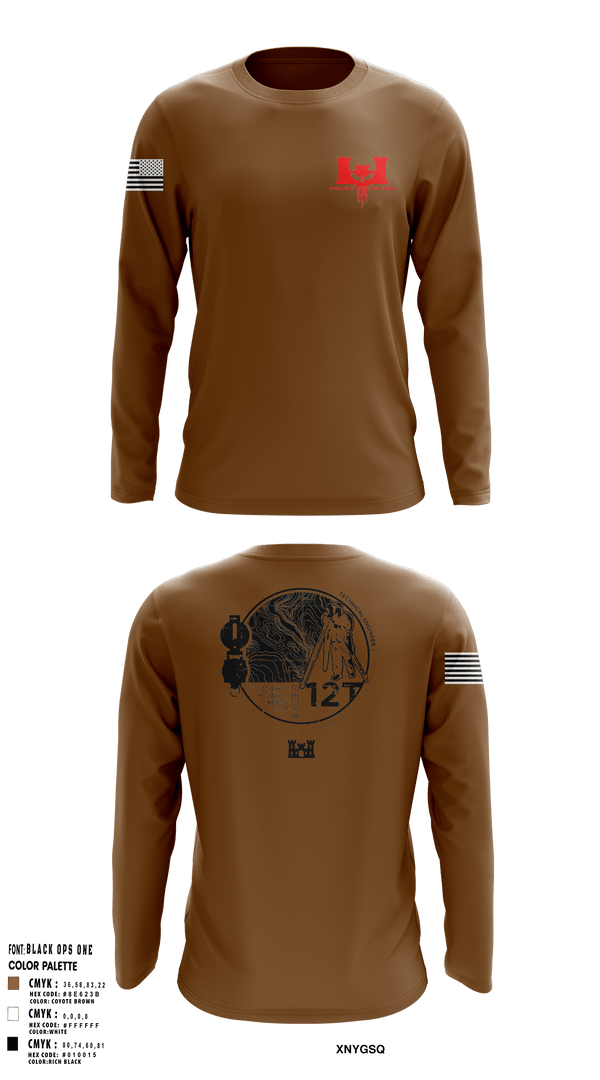 Long Sleeve Performance Shirt, 302nd EN CO, Army, Teamtime, Team time, sublimation, custom sports apparel, team uniforms, spirit wear, spiritwear, sports uniforms, custom shirts, team store, custom team store, fundraiser sports, apparel fundraiser