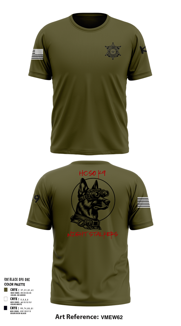 Short Sleeve Performance Shirt, Hancock County Sheriffs Office K9 Unit, , Teamtime, Team time, sublimation, custom sports apparel, team uniforms, spirit wear, spiritwear, sports uniforms, custom shirts, team store, custom team store, fundraiser sports, apparel fundraiser