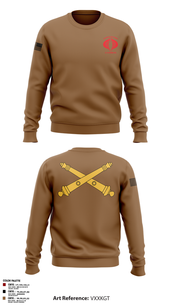 Crew Neck Sweatshirt, Charlie Battery, 1-119th FA, , Teamtime, Team time, sublimation, custom sports apparel, team uniforms, spirit wear, spiritwear, sports uniforms, custom shirts, team store, custom team store, fundraiser sports, apparel fundraiser