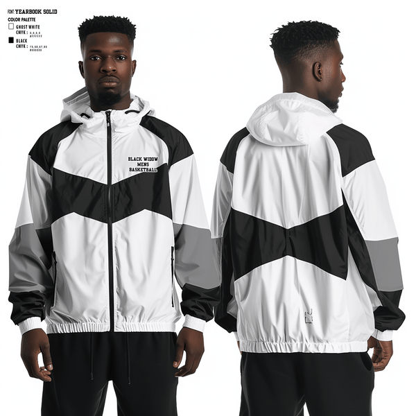 Windbreaker, Black widow, Men's Basketball, Teamtime, Team time, sublimation, custom sports apparel, team uniforms, spirit wear, spiritwear, sports uniforms, custom shirts, team store, custom team store, fundraiser sports, apparel fundraiser