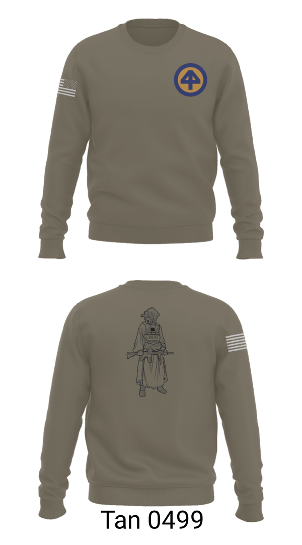 Crew Neck Sweatshirt, A Co 1/1-114thA Co 1-114th INF, Army, Teamtime, Team time, sublimation, custom sports apparel, team uniforms, spirit wear, spiritwear, sports uniforms, custom shirts, team store, custom team store, fundraiser sports, apparel fundraiser