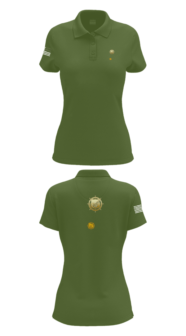 Women's Short Sleeve Performance Polo, 383rd MCT, Army, Teamtime, Team time, sublimation, custom sports apparel, team uniforms, spirit wear, spiritwear, sports uniforms, custom shirts, team store, custom team store, fundraiser sports, apparel fundraiser