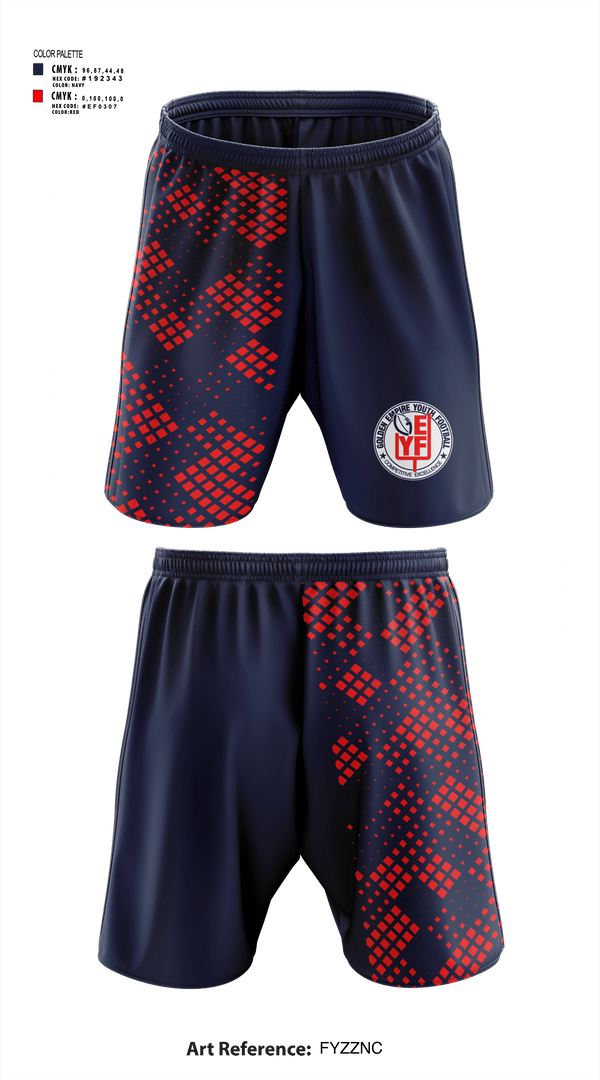 Athletic Shorts With Pockets, Gold Empire Youth Football & Cheer, Football, Teamtime, Team time, sublimation, custom sports apparel, team uniforms, spirit wear, spiritwear, sports uniforms, custom shirts, team store, custom team store, fundraiser sports, apparel fundraiser