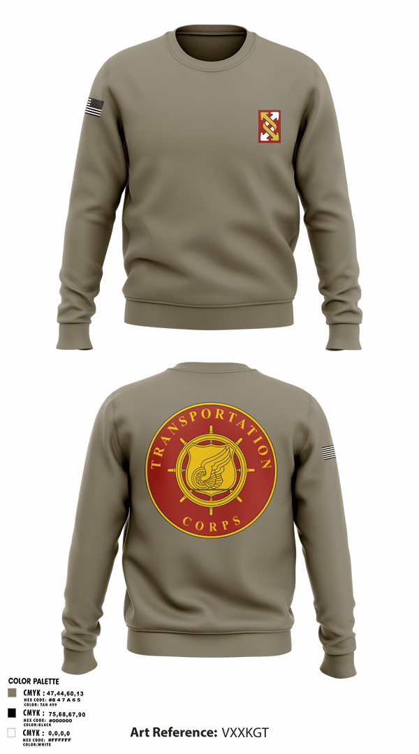 Crew Neck Sweatshirt, 993rd Transportation Company, Army, Teamtime, Team time, sublimation, custom sports apparel, team uniforms, spirit wear, spiritwear, sports uniforms, custom shirts, team store, custom team store, fundraiser sports, apparel fundraiser