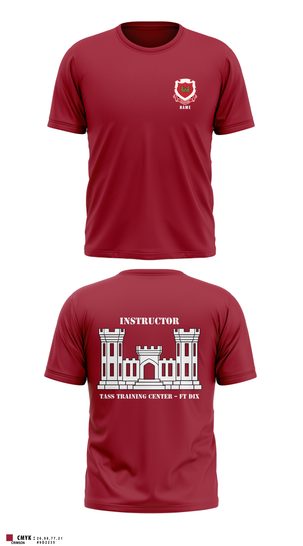 Old School Cotton Feel Shirt, 80th TC, TTC-Dix, Army, Teamtime, Team time, sublimation, custom sports apparel, team uniforms, spirit wear, spiritwear, sports uniforms, custom shirts, team store, custom team store, fundraiser sports, apparel fundraiser