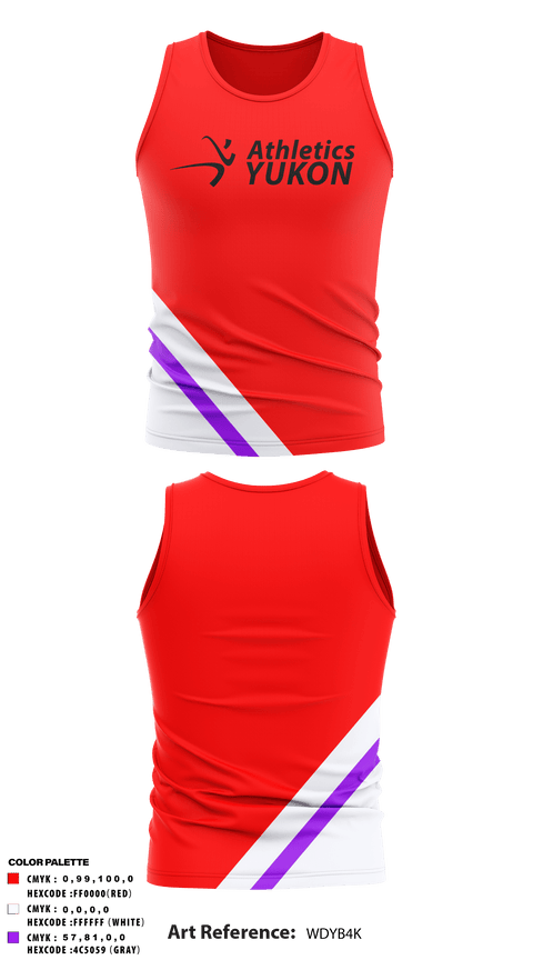 Tank Top, Athletics Yukon, Track & Field, Teamtime, Team time, sublimation, custom sports apparel, team uniforms, spirit wear, spiritwear, sports uniforms, custom shirts, team store, custom team store, fundraiser sports, apparel fundraiser
