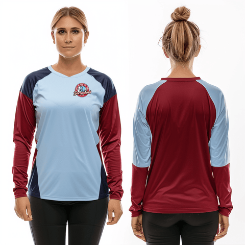 Long Sleeve Performance Shirt, Talladega College Volleyball, Women's Volleyball, Teamtime, Team time, sublimation, custom sports apparel, team uniforms, spirit wear, spiritwear, sports uniforms, custom shirts, team store, custom team store, fundraiser sports, apparel fundraiser