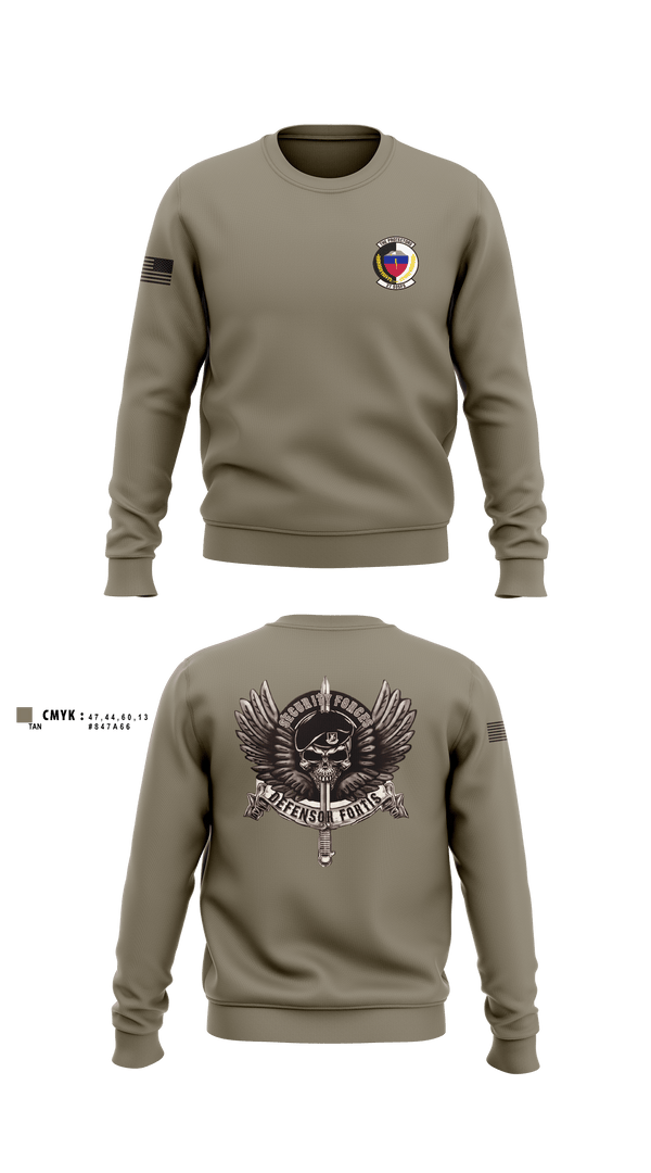 Crew Neck Sweatshirt, 27 SOSFS, Air Force, Teamtime, Team time, sublimation, custom sports apparel, team uniforms, spirit wear, spiritwear, sports uniforms, custom shirts, team store, custom team store, fundraiser sports, apparel fundraiser