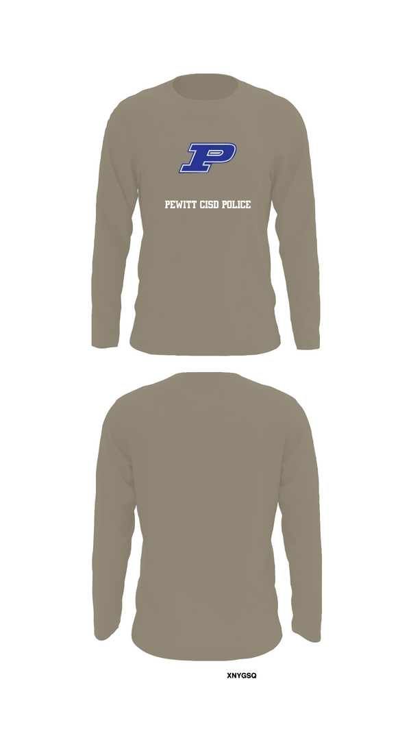 Long Sleeve Performance Shirt, Pewitt CISD Police, , Teamtime, Team time, sublimation, custom sports apparel, team uniforms, spirit wear, spiritwear, sports uniforms, custom shirts, team store, custom team store, fundraiser sports, apparel fundraiser