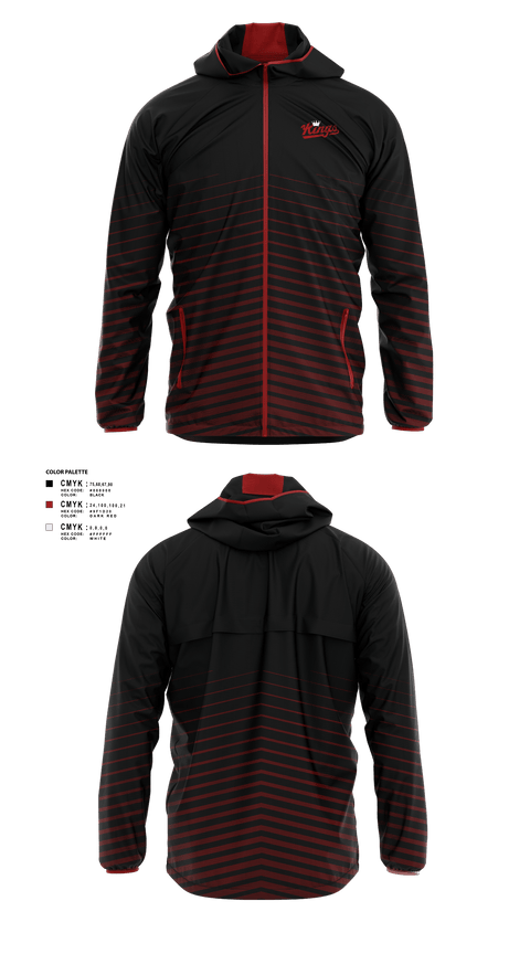 Windbreaker, KINGS, Men's Basketball, Teamtime, Team time, sublimation, custom sports apparel, team uniforms, spirit wear, spiritwear, sports uniforms, custom shirts, team store, custom team store, fundraiser sports, apparel fundraiser