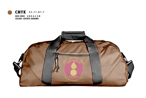 Duffle Bag, 129th Heavy Transport Company129 TC CO, Army, Teamtime, Team time, sublimation, custom sports apparel, team uniforms, spirit wear, spiritwear, sports uniforms, custom shirts, team store, custom team store, fundraiser sports, apparel fundraiser