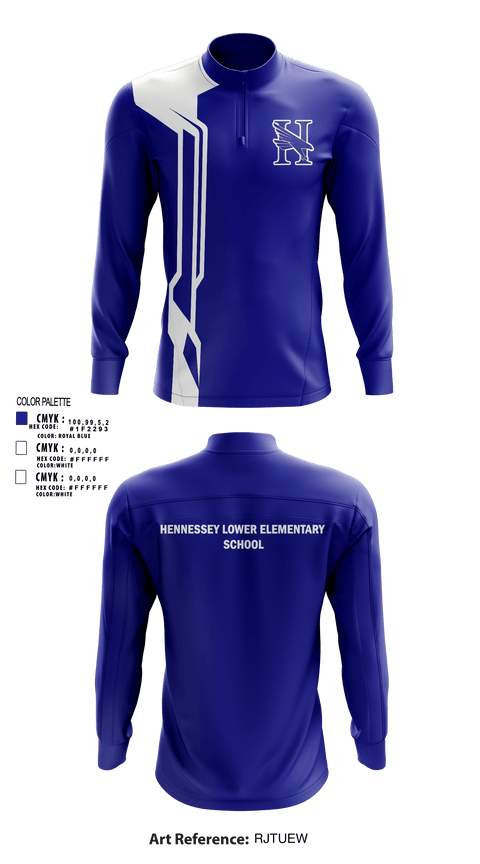 Quarter Zip Jacket, Hennessey Lower Elementary School, Spirit Store, Teamtime, Team time, sublimation, custom sports apparel, team uniforms, spirit wear, spiritwear, sports uniforms, custom shirts, team store, custom team store, fundraiser sports, apparel fundraiser