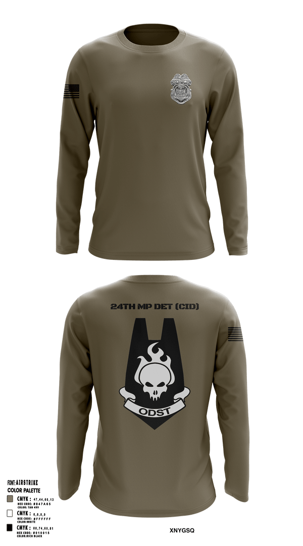 Long Sleeve Performance Shirt, 24th MP DET CID, Army, Teamtime, Team time, sublimation, custom sports apparel, team uniforms, spirit wear, spiritwear, sports uniforms, custom shirts, team store, custom team store, fundraiser sports, apparel fundraiser