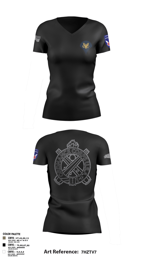 Women's Short Sleeve Vneck Shirt, 205TH MOD, Army, Teamtime, Team time, sublimation, custom sports apparel, team uniforms, spirit wear, spiritwear, sports uniforms, custom shirts, team store, custom team store, fundraiser sports, apparel fundraiser