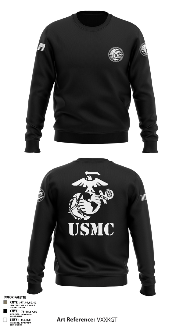 Crew Neck Sweatshirt, Marines, Marines, Teamtime, Team time, sublimation, custom sports apparel, team uniforms, spirit wear, spiritwear, sports uniforms, custom shirts, team store, custom team store, fundraiser sports, apparel fundraiser