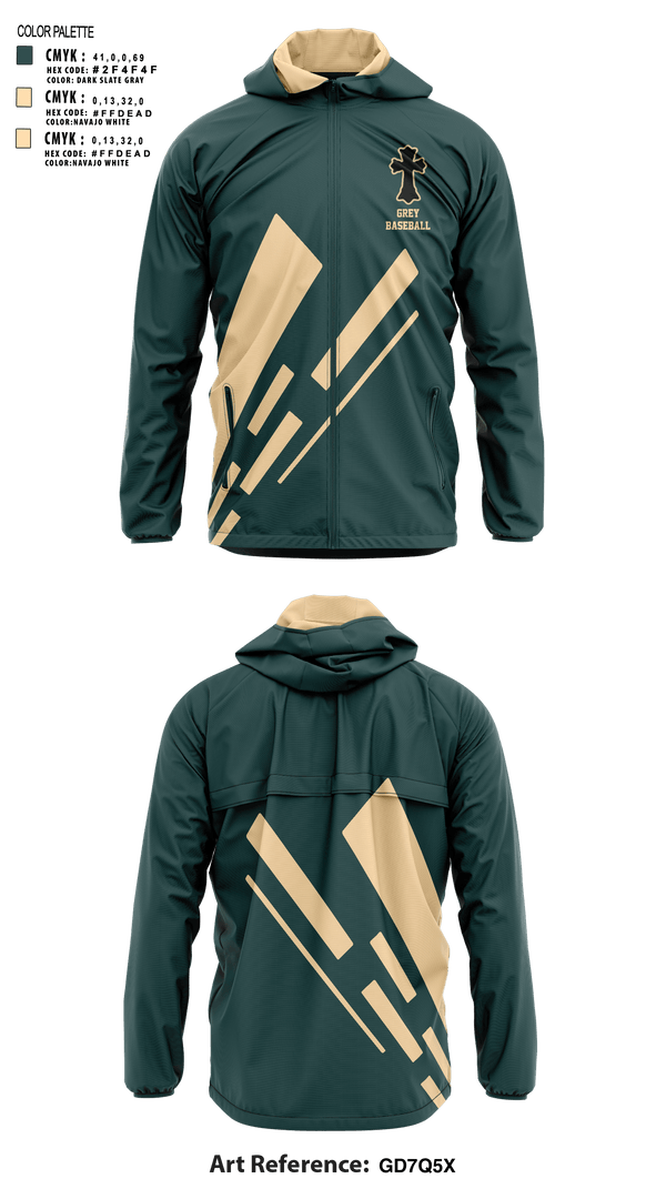 Windbreaker, grey, Baseball, Teamtime, Team time, sublimation, custom sports apparel, team uniforms, spirit wear, spiritwear, sports uniforms, custom shirts, team store, custom team store, fundraiser sports, apparel fundraiser