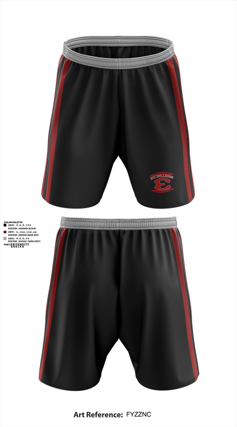 Athletic Shorts With Pockets, E.C.I.BULLDOGS, Football, Teamtime, Team time, sublimation, custom sports apparel, team uniforms, spirit wear, spiritwear, sports uniforms, custom shirts, team store, custom team store, fundraiser sports, apparel fundraiser