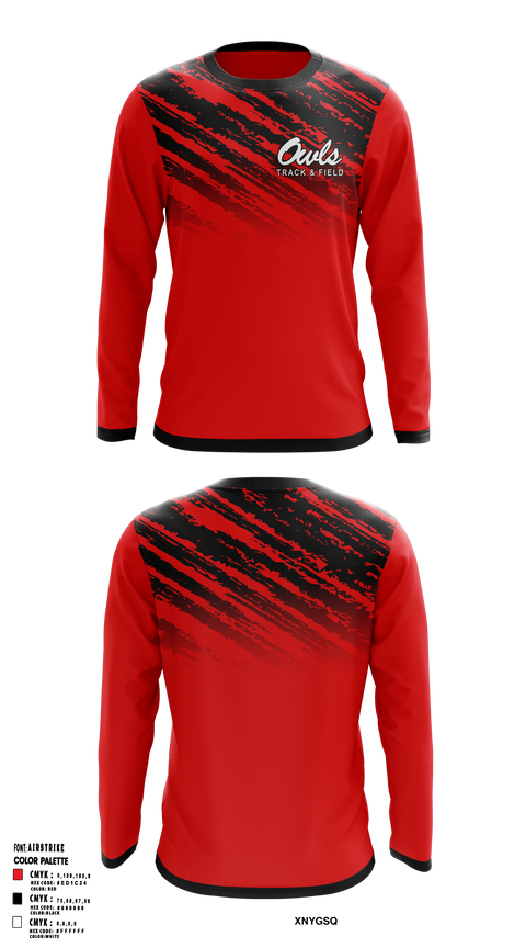 Long Sleeve Performance Shirt, ELGIN, Track & Field, Teamtime, Team time, sublimation, custom sports apparel, team uniforms, spirit wear, spiritwear, sports uniforms, custom shirts, team store, custom team store, fundraiser sports, apparel fundraiser