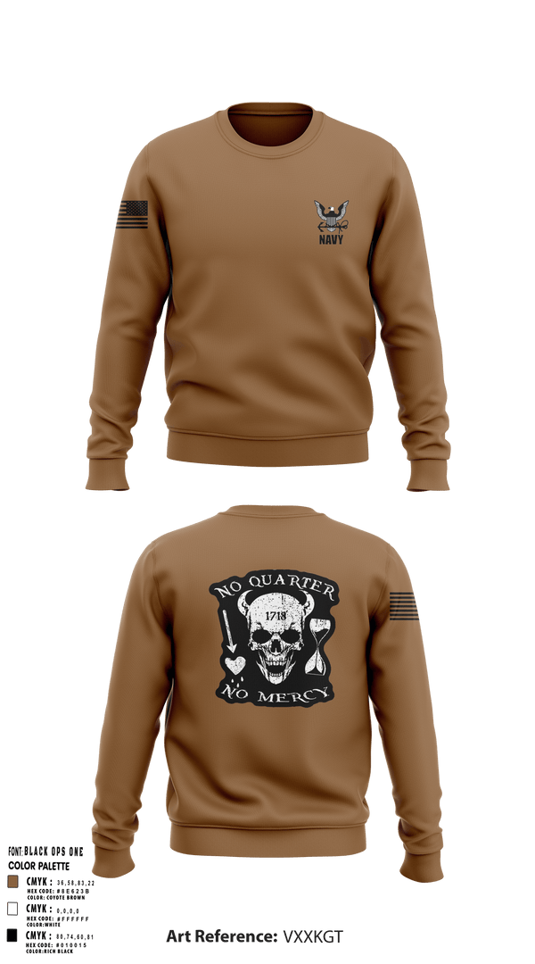 Crew Neck Sweatshirt, USS Midway, Navy, Teamtime, Team time, sublimation, custom sports apparel, team uniforms, spirit wear, spiritwear, sports uniforms, custom shirts, team store, custom team store, fundraiser sports, apparel fundraiser