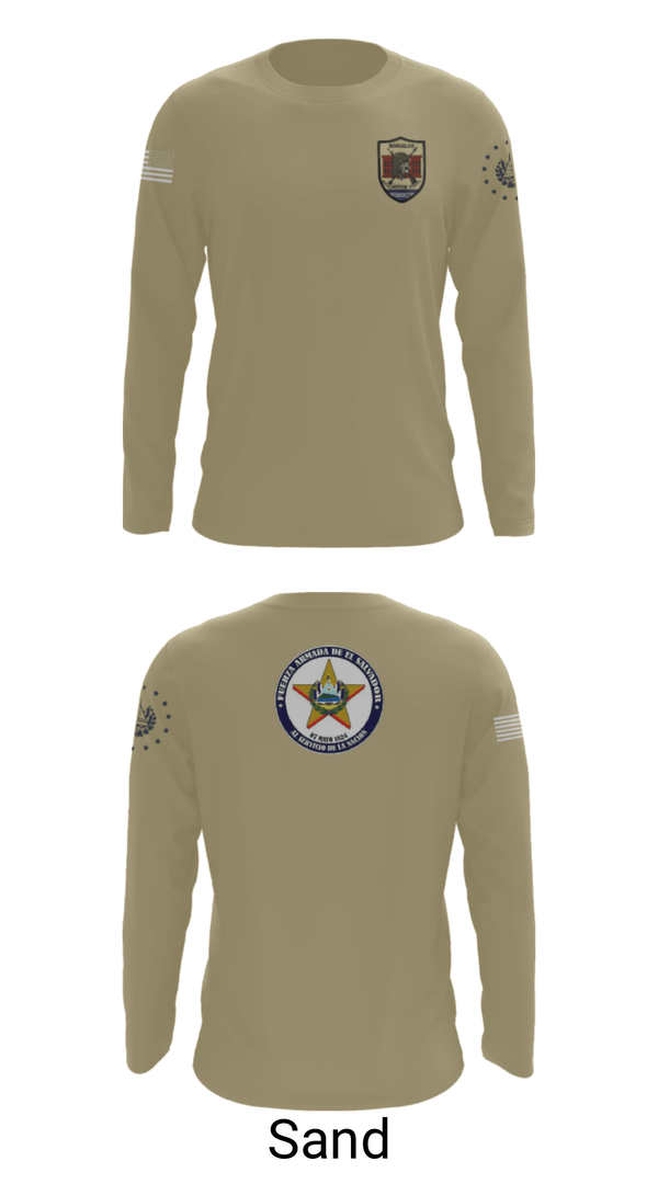 Long Sleeve Performance Shirt, Battallion Nonualco, Army, Teamtime, Team time, sublimation, custom sports apparel, team uniforms, spirit wear, spiritwear, sports uniforms, custom shirts, team store, custom team store, fundraiser sports, apparel fundraiser
