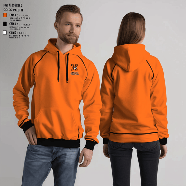 Hoodie, Kirksville High School Volleyball, Women's Volleyball, Teamtime, Team time, sublimation, custom sports apparel, team uniforms, spirit wear, spiritwear, sports uniforms, custom shirts, team store, custom team store, fundraiser sports, apparel fundraiser