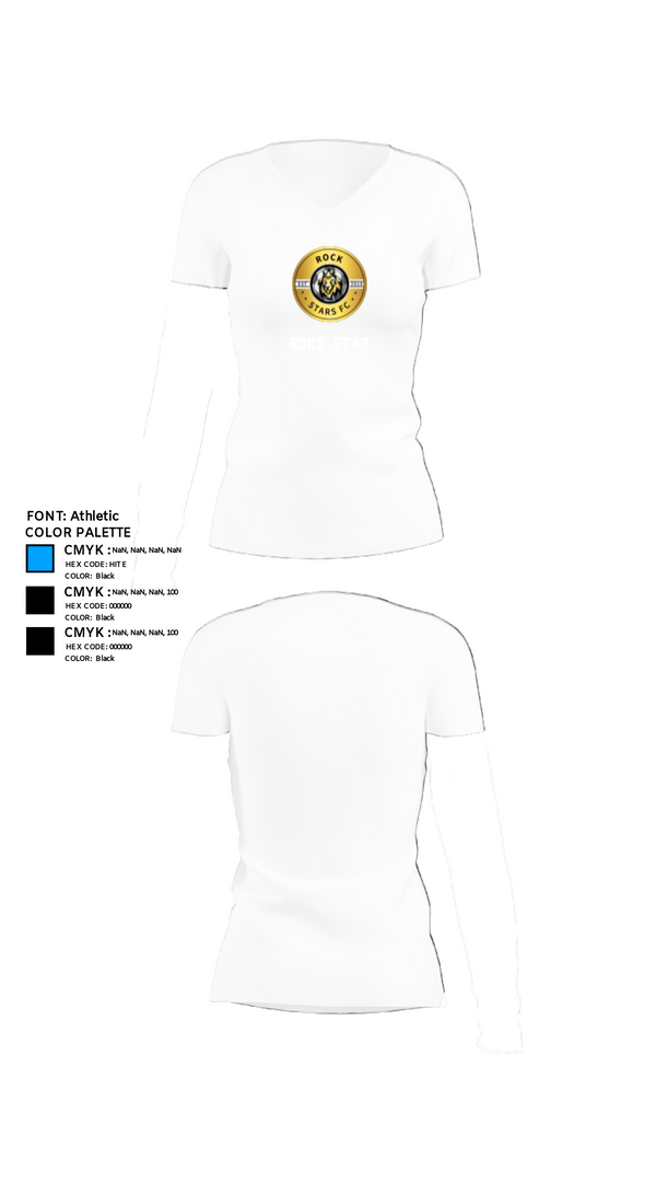 Women's Short Sleeve Vneck Shirt, Rock Star, Men's Soccer, Teamtime, Team time, sublimation, custom sports apparel, team uniforms, spirit wear, spiritwear, sports uniforms, custom shirts, team store, custom team store, fundraiser sports, apparel fundraiser