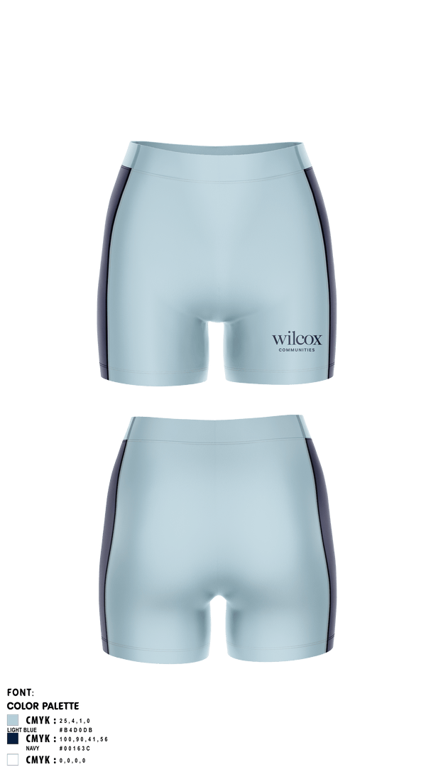 Women's Compression Shorts, Wilcox Communities Pelotonia, Cycling, Teamtime, Team time, sublimation, custom sports apparel, team uniforms, spirit wear, spiritwear, sports uniforms, custom shirts, team store, custom team store, fundraiser sports, apparel fundraiser