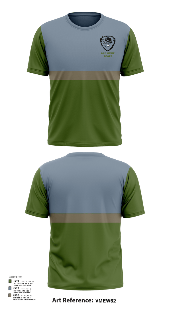 Short Sleeve Performance Shirt, Bad Newz Bearz, E-Sports, Teamtime, Team time, sublimation, custom sports apparel, team uniforms, spirit wear, spiritwear, sports uniforms, custom shirts, team store, custom team store, fundraiser sports, apparel fundraiser