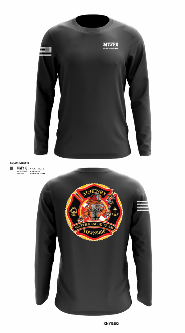 Long Sleeve Performance Shirt, MTFPD Water Rescue Teams, Fire Department, Teamtime, Team time, sublimation, custom sports apparel, team uniforms, spirit wear, spiritwear, sports uniforms, custom shirts, team store, custom team store, fundraiser sports, apparel fundraiser