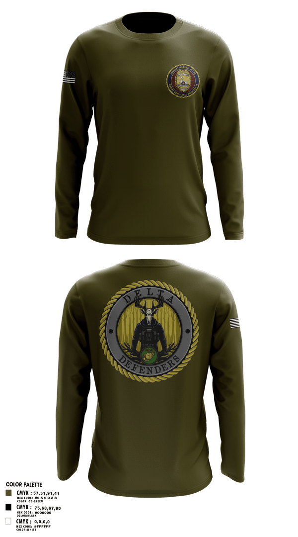 Long Sleeve Performance Shirt, PMO Delta, Marines, Teamtime, Team time, sublimation, custom sports apparel, team uniforms, spirit wear, spiritwear, sports uniforms, custom shirts, team store, custom team store, fundraiser sports, apparel fundraiser