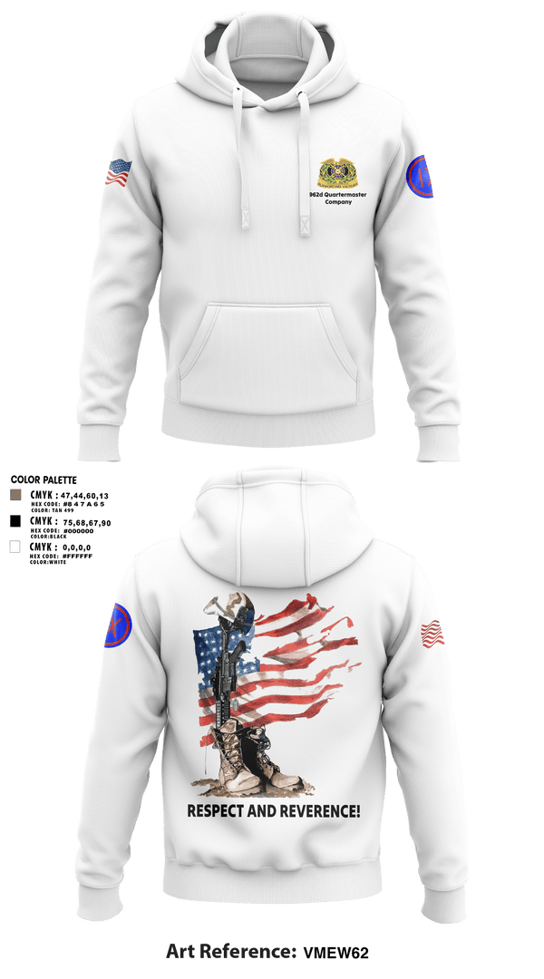 Hoodie, 962D QUARTERMASTER COMPANY (MORTUARY AFFAIRS), Army, Teamtime, Team time, sublimation, custom sports apparel, team uniforms, spirit wear, spiritwear, sports uniforms, custom shirts, team store, custom team store, fundraiser sports, apparel fundraiser