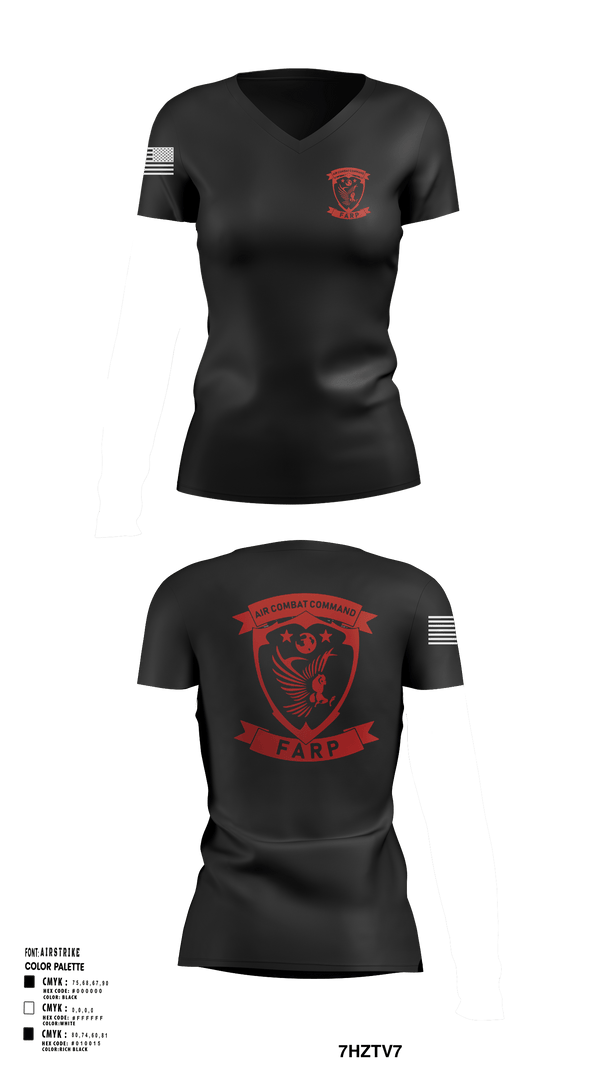 Women's Short Sleeve Vneck Shirt, FARP, Air Force, Teamtime, Team time, sublimation, custom sports apparel, team uniforms, spirit wear, spiritwear, sports uniforms, custom shirts, team store, custom team store, fundraiser sports, apparel fundraiser