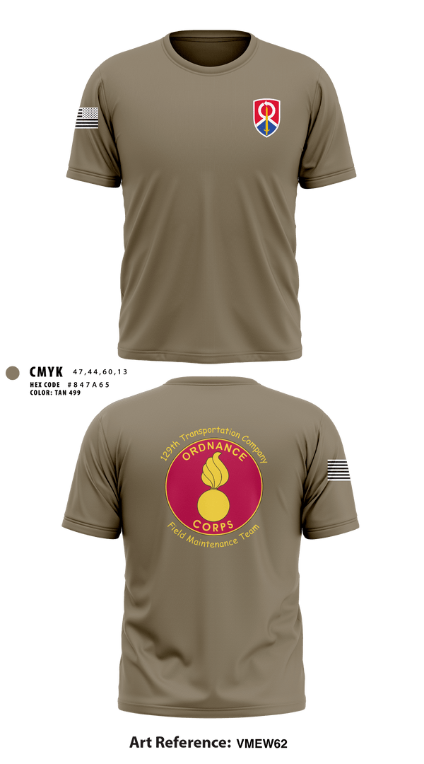 Short Sleeve Performance Shirt, 129th Heavy Transport Company129 TC CO, Army, Teamtime, Team time, sublimation, custom sports apparel, team uniforms, spirit wear, spiritwear, sports uniforms, custom shirts, team store, custom team store, fundraiser sports, apparel fundraiser