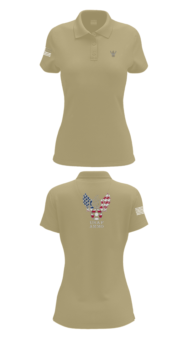 Women's Short Sleeve Performance Polo, 7th Munitions Sq, Air Force, Teamtime, Team time, sublimation, custom sports apparel, team uniforms, spirit wear, spiritwear, sports uniforms, custom shirts, team store, custom team store, fundraiser sports, apparel fundraiser