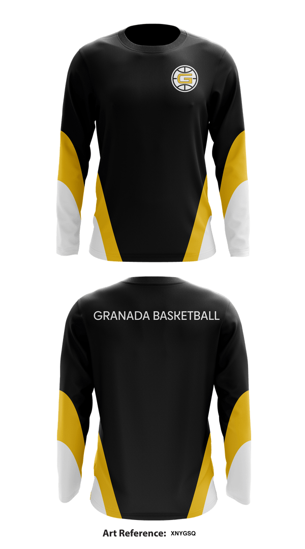 Granada Basketball 3402059 Long Sleeve Performance Shirt - 1