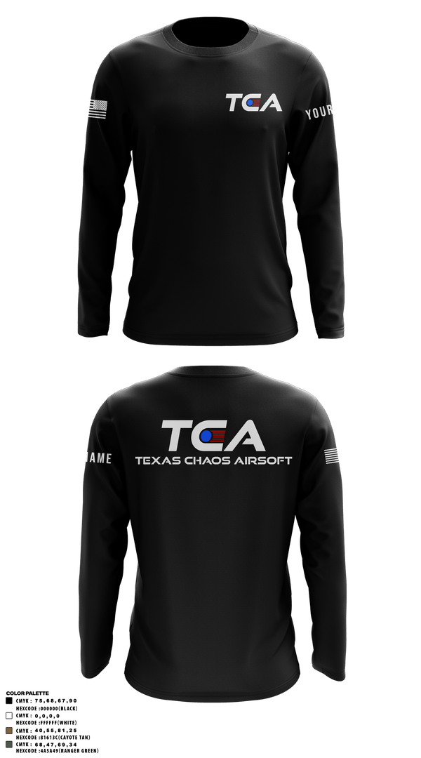 Texas Chaos 81023929 Long Sleeve Performance Shirt - 6