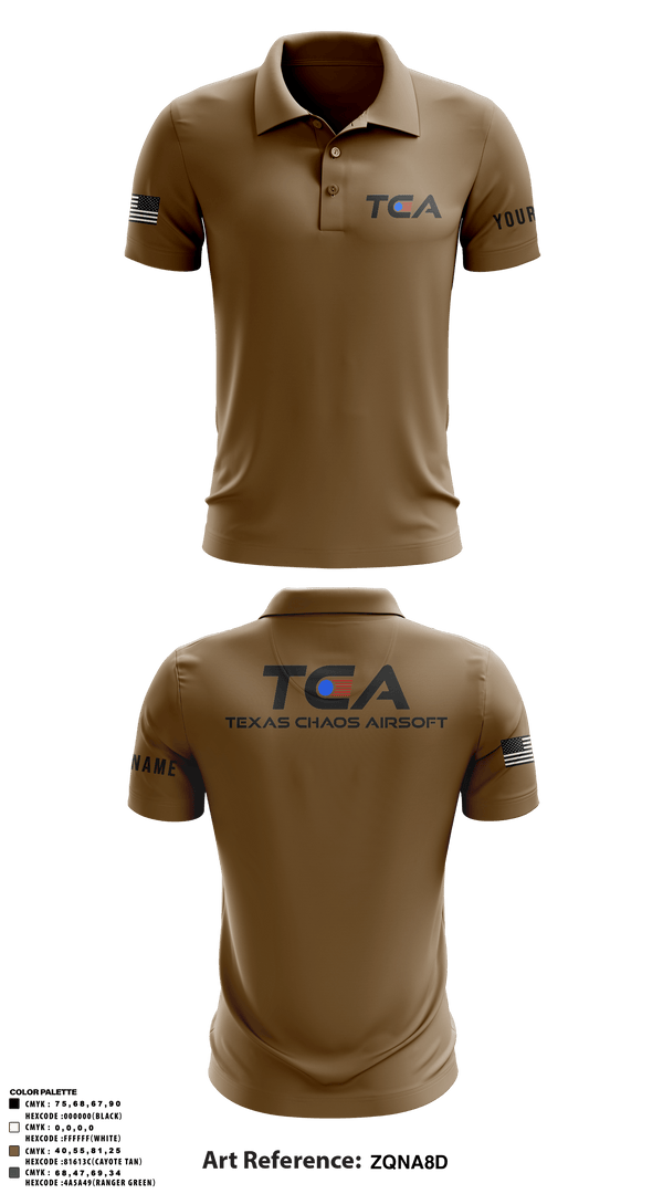 Texas Chaos 81023929 Short Sleeve Performance Polo - 2